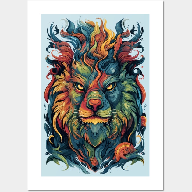 Zoomorphic Beasts - Lion Wall Art by Peter Awax